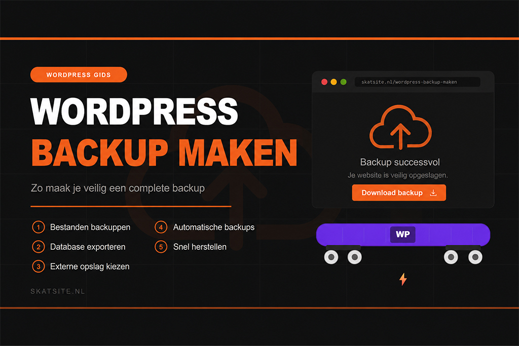 WordPress backup maken via Skatsite